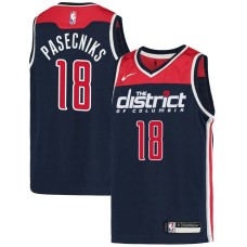 Washington Wizards #18 Anzejs Pasecniks Jersey -Navy