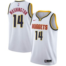 Denver Nuggets #14 Eric Washington Jersey -White