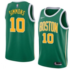 Boston Celtics #10 Connie Simmons Jersey -Green_Gold 2018-2019 Earned