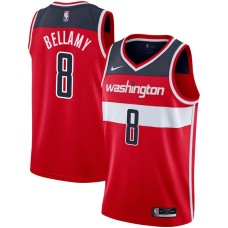 Washington Wizards #8 Walt Bellamy Jersey -Red