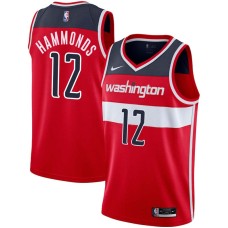 Washington Wizards #12 Tom Hammonds Jersey -Red