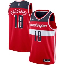 Washington Wizards #18 Anzejs Pasecniks Jersey -Red