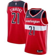 Washington Wizards #21 Bobby Simmons Jersey -Red