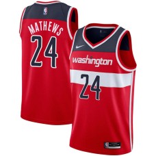 Washington Wizards #24 Garrison Mathews Jersey -Red