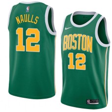 Boston Celtics #12 Willie Naulls Jersey -Green_Gold 2018-2019 Earned