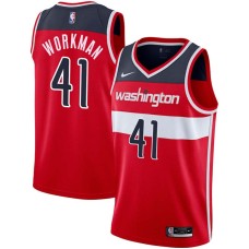 Washington Wizards #41 Tom Workman Jersey -Red