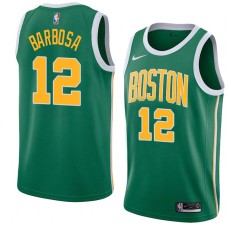 Boston Celtics #12 Leandro Barbosa Jersey -Green_Gold 2018-2019 Earned