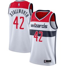 Washington Wizards #42 Dave Stallworth Jersey -White