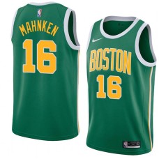 Boston Celtics #16 John Mahnken Jersey -Green_Gold 2018-2019 Earned