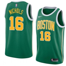 Boston Celtics #16 Jack Nichols Jersey -Green_Gold 2018-2019 Earned