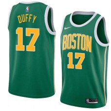 Boston Celtics #17 Bob Duffy Jersey -Green_Gold 2018-2019 Earned