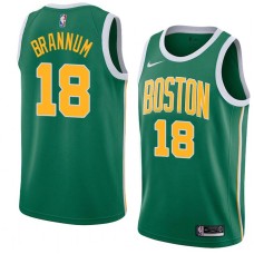 Boston Celtics #18 Bob Brannum Jersey -Green_Gold 2018-2019 Earned