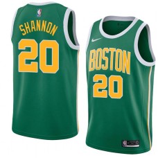 Boston Celtics #20 Earl Shannon Jersey -Green_Gold 2018-2019 Earned