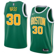 Boston Celtics #30 Brandon Bass Jersey -Green_Gold 2018-2019 Earned