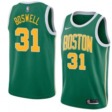 Boston Celtics #31 Tom Boswell Jersey -Green_Gold 2018-2019 Earned