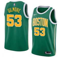 Boston Celtics #53 Artis Gilmore Jersey -Green_Gold 2018-2019 Earned