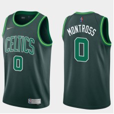 Boston Celtics #0 Eric Montross Jersey -Dark Green 2020-2021 Earned