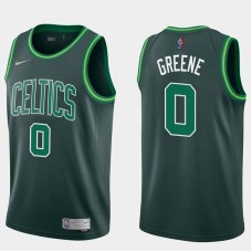 Boston Celtics #0 Orien Greene Jersey -Dark Green 2020-2021 Earned