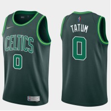 Boston Celtics #0 Jayson Tatum Jersey -Dark Green 2020-2021 Earned