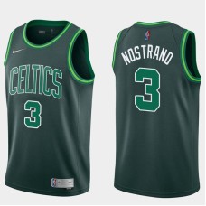 Boston Celtics #3 George Nostrand Jersey -Dark Green 2020-2021 Earned