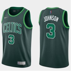 Boston Celtics #3 Dennis Johnson Jersey -Dark Green 2020-2021 Earned