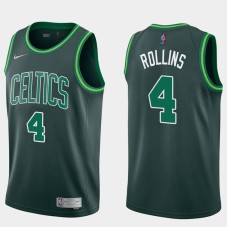 Boston Celtics #4 Kenny Rollins Jersey -Dark Green 2020-2021 Earned