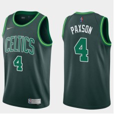 Boston Celtics #4 Jim Paxson Jersey -Dark Green 2020-2021 Earned