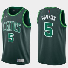 Boston Celtics #5 Michael Hawkins Jersey -Dark Green 2020-2021 Earned