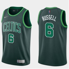 Boston Celtics #6 Bill Russell Jersey -Dark Green 2020-2021 Earned