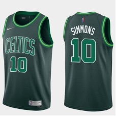 Boston Celtics #10 Connie Simmons Jersey -Dark Green 2020-2021 Earned