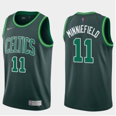 Boston Celtics #11 Dirk Minniefield Jersey -Dark Green 2020-2021 Earned