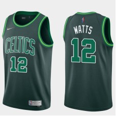 Boston Celtics #12 Ron Watts Jersey -Dark Green 2020-2021 Earned