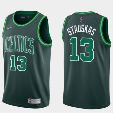 Boston Celtics #13 Nik Stauskas Jersey -Dark Green 2020-2021 Earned