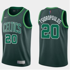 Boston Celtics #20 Lou Tsioropoulos Jersey -Dark Green 2020-2021 Earned