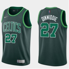 Boston Celtics #27 Bill Dinwiddie Jersey -Dark Green 2020-2021 Earned