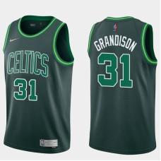 Boston Celtics #31 Ron Grandison Jersey -Dark Green 2020-2021 Earned