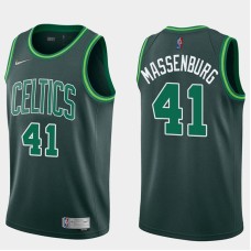 Boston Celtics #41 Tony Massenburg Jersey -Dark Green 2020-2021 Earned