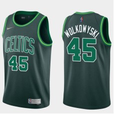 Boston Celtics #45 Ruben Wolkowyski Jersey -Dark Green 2020-2021 Earned