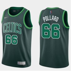 Boston Celtics #66 Scot Pollard Jersey -Dark Green 2020-2021 Earned