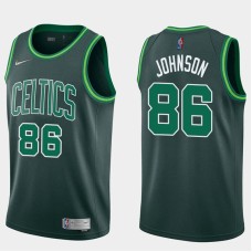 Boston Celtics #86 Chris Johnson Jersey -Dark Green 2020-2021 Earned