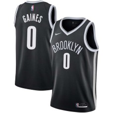 Brooklyn Nets #0 Sundiata Gaines Jersey -Black