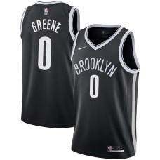 Brooklyn Nets #0 Orien Greene Jersey -Black