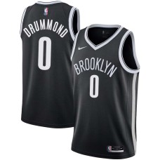 Brooklyn Nets #0 Andre Drummond Jersey -Black