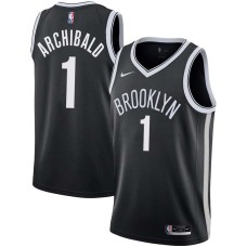 Brooklyn Nets #1 Tiny Archibald Jersey -Black