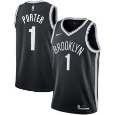 Brooklyn Nets #1 Kevin Porter Jersey -Black