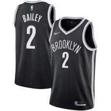 Brooklyn Nets #2 James Bailey Jersey -Black