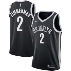 Brooklyn Nets #2 Derrick Zimmerman Jersey -Black