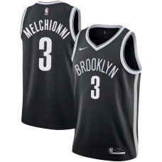 Brooklyn Nets #3 Bill Melchionni Jersey -Black