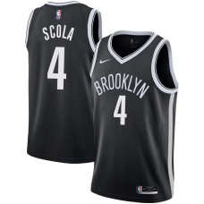 Brooklyn Nets #4 Luis Scola Jersey -Black