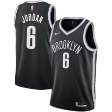 Brooklyn Nets #6 DeAndre Jordan Jersey -Black